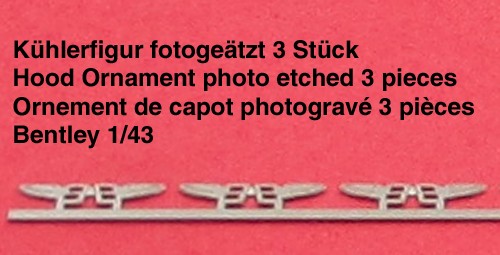 Hood ornament photo etched - photo,