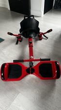 Red Segway  Balance Scooter Board   & Go Kart Attachment