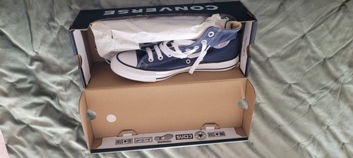 Blue converse baseball boots - converse,