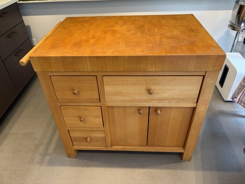 Solid beech hardwood butcher - beech,