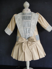 Silk Dress For Antique Doll Of