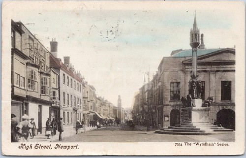 Antique postcard high street - antique,