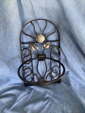 Vintage Cast Iron  Decorative Wall Mounted  Plant Pot Holder