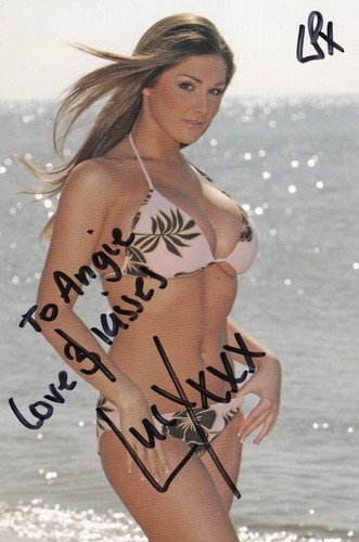 Lucy pinder autographed hand - pinder,