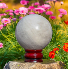 Petalite Quartz Sphere - 105mm Energy Stone, Healing Crystal Ball for Chakra