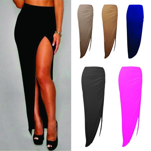 Ruched thigh side split - thigh,