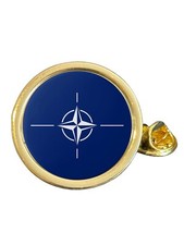 NATO Gold Plated Domed Lapel