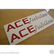 ACE Jubilee - (STYLE 5) - Caravan Roof Name Sticker Decal Graphic - SINGLE