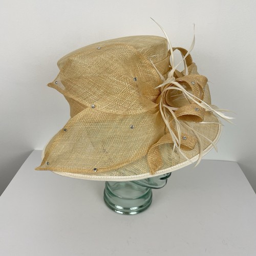 Bhs vintage formal hat beige - vintage,