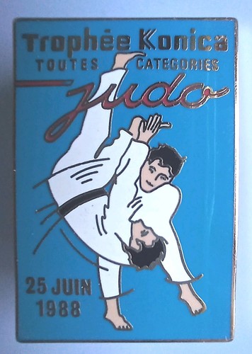 Judo brooch konica trophy - brooch,