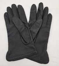 Dents Womens Black Leather