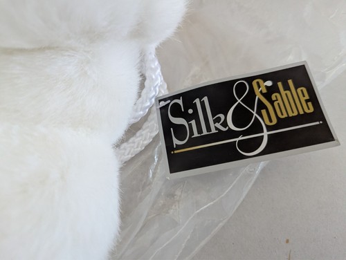 White faux fur bridal - fur, hand