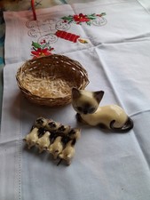 Vintage Siamese Cat And