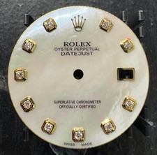 Rolex Mens Datejust Custom MOP Diamond Dial For Models 16013 16233 116233