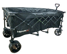 MoverX 300L 180Kg Aluminium Folding Wagon Trolley Wide Wheels  Adjustable Handle