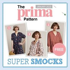 January 2022 Prima Smock Dress or Top Sewing Pattern Multi-Size UNCUT