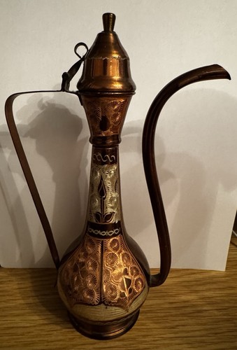 Vintage turkish etched copper - vintage,