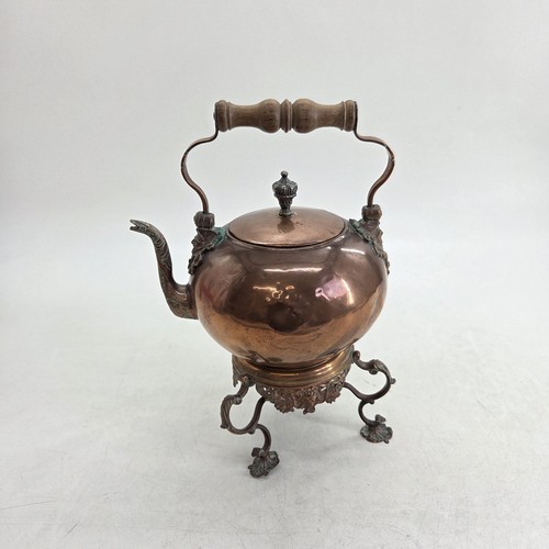 Victorian copper spirit kettle - copper,
