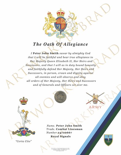 Commemorative oath - commemorative, of