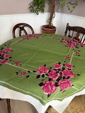 Vintage Green Floral Square