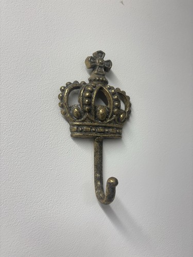 Crown coat hook - hook, vintage