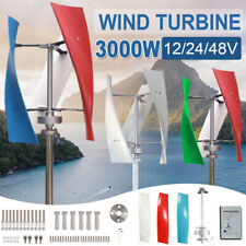 3KW 12V 24V 48V Vertical Axis Wind Turbine Generator High Efficiency Home Power
