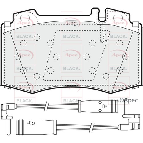Brake pads set for mercedes - pads,