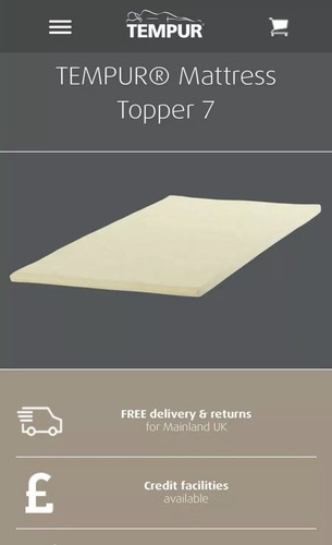Tempur matress topper memory - 7,