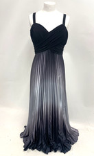 Betsy & Adam Grey / Silver  Ombre Maxi Dress / Gown Size 12 NWOT