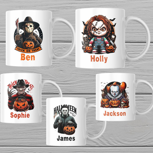 Horror movie personalised mugs - horror,