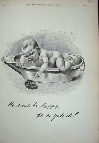 Original old antique - original, print