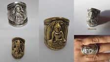 Adjustable Ring Cuff Carved Amulet rings Handmade FairTrade GANESHA BUDDHA R1