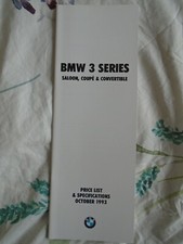 BMW 3 Series Price List &