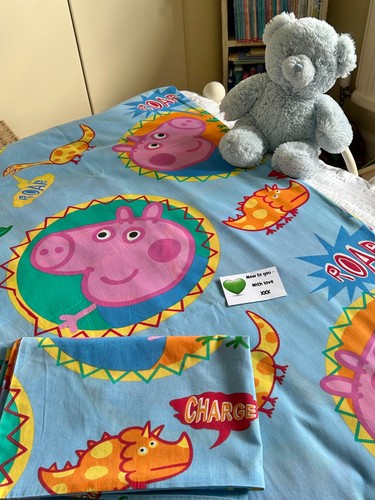 George pig cot - bed, duvet