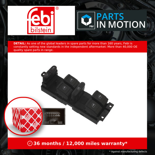 Electric window switch fits - electric, vw