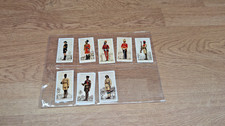 1938 Player’s Cigarettes Military Uniforms Cards x8 British Empire Army