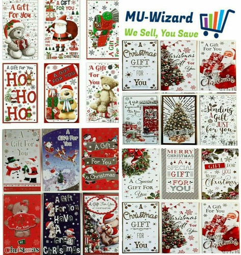 12x assorted christmas money - 12x,