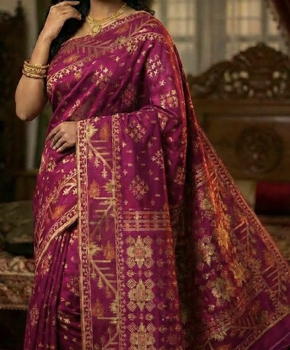 Women half silk - jamdani, in