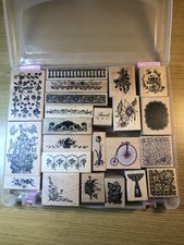 Bundle  Wooden Rubber Stamps