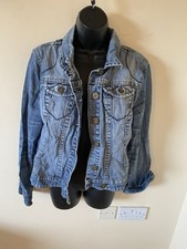 Stonewashed denim jacket size - denim,