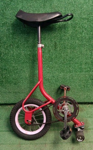 Vintage red unicycle - vintage,
