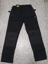 ORN Merlin Tradesman Workwear Cargo Trousers Black W32" L32" Regular