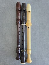 3 x Vintage Recorder Flutes