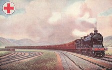 Caledonian Railway Ambulance Train Postcard Historical Locomotive Collectable