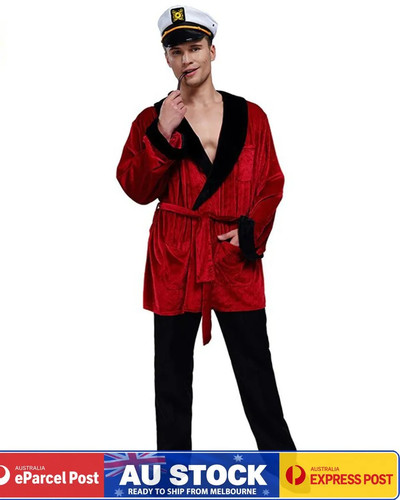 Ic35 red smoking jacket - ic35,