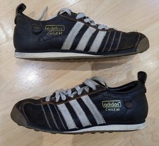 Adidas Chile 62 Trainers, Size 6, black/brown with bone stripes ART012598