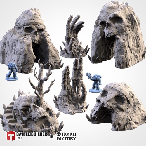 Cursed rocks hill - cursed, terrain