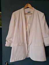 Roman White linen Tux jacket