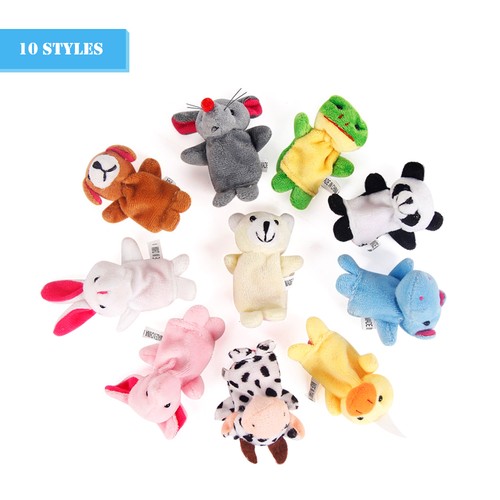 10pcs animal finger - 10pcs,