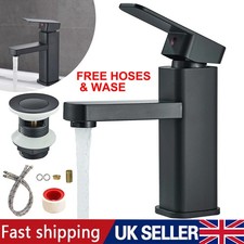 Black Sink Mixer Tap Cloakroom